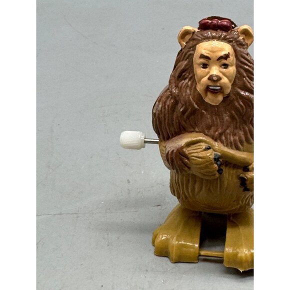 Vintage Wind-Up Tin Lion Toy With Brown Mane & Movable Parts wizard of OZ READ - Picture 3 of 13